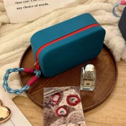 Zipper Pouch Silicone Storage Bag ID Credit Card Holder Lipstick Bags Silicone Makeup Holder Waterproof Large Capacity