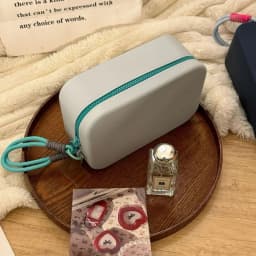 Zipper Pouch Silicone Storage Bag ID Credit Card Holder Lipstick Bags Silicone Makeup Holder Waterproof Large Capacity