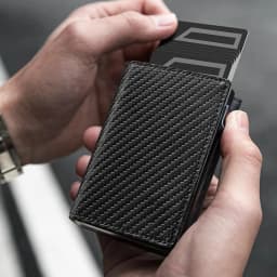 Slim Wallet with Coin Slot Credit Card Wallet Mens for Magnetic Closure RFID Protection Men Wallet