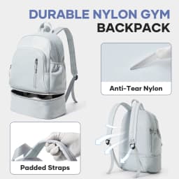 Sports Backpack for Women Men Gym Backpack with Shoe Compartment Foldable Travel Backpack Waterproof Sport Bag for Swimming Yoga