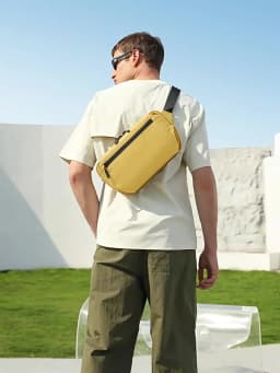 BANGE Waterproof Chest Bag Multi-Carry Modes Sling Crossbody Travel Shoulder Messenger Bag