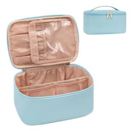 Makeup Bag Portable Cosmetic Bag Large Capacity Travel Makeup Case Organizer Black For Women Toiletry Bag for Girls Traveling