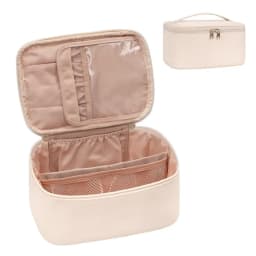 Makeup Bag Portable Cosmetic Bag Large Capacity Travel Makeup Case Organizer Black For Women Toiletry Bag for Girls Traveling