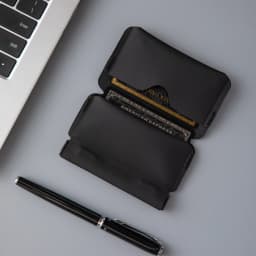 Portable Ultra-light ID Business Card Holder Mini Folding Wallet Multiofunctional Magnetic Buckel Coin Purse EDC Pouch