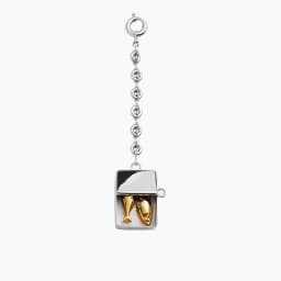 Silver Box Fish For Women Bag Keychain Gift Durable Fashion Highend Car Hanging Ornament Delicate Bag Accessories