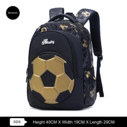 Football School Bags for Boys Shoulder Backpack Bagutte Children Spinal Protection Light Big Capacity Waterproof Backpack Kids