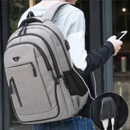 Large Capacity Backpack Men Laptop Backpacks 15.6 Oxford Black Solid High School Bags Teen College Boy Gril Student Backpack