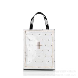 Shopping bag PVC tote bag small niche design waterproof tote bag eco-friendly versatile single shoulder bag lunch bag