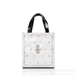 Shopping bag PVC tote bag small niche design waterproof tote bag eco-friendly versatile single shoulder bag lunch bag
