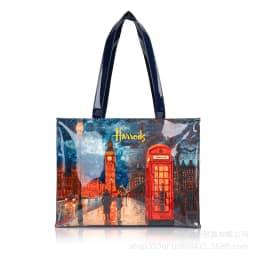 Shopping bag PVC tote bag small niche design waterproof tote bag eco-friendly versatile single shoulder bag lunch bag