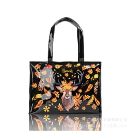Shopping bag PVC tote bag small niche design waterproof tote bag eco-friendly versatile single shoulder bag lunch bag