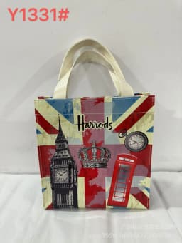 Shopping bag PVC tote bag small niche design waterproof tote bag eco-friendly versatile single shoulder bag lunch bag