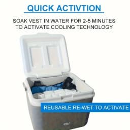 Summer Repeatable Self-absorbing Water Cooling Vests Ice Packs Physiotherapy Ice Compress Body Wrap for High Temperature Tools
