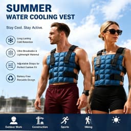 Summer Repeatable Self-absorbing Water Cooling Vests Ice Packs Physiotherapy Ice Compress Body Wrap for High Temperature Tools
