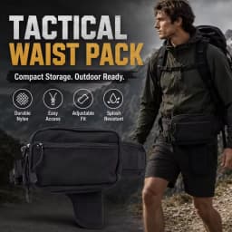 Multi-Functional Tactical Waist Pack Concealed Holster Bag for Outdoor Hunting Training Expandable Storage Pouch Camping Riding