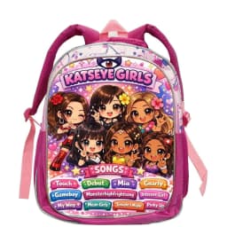 Custom 3D Printing Katseye Backpack for Girls Boys Cartoon Kindergarten Schoolbag Bookbag Casual Backpack 12inch
