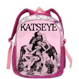 Custom 3D Printing Katseye Backpack for Girls Boys Cartoon Kindergarten Schoolbag Bookbag Casual Backpack 12inch