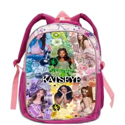 Custom 3D Printing Katseye Backpack for Girls Boys Cartoon Kindergarten Schoolbag Bookbag Casual Backpack 12inch