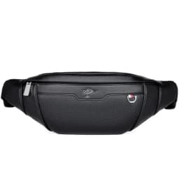 Business Leather Waist Bag Multifunctional Workout Traveling Running Crossbody Casual Wallets Waist Pack Phone Bag Man Chest Bag