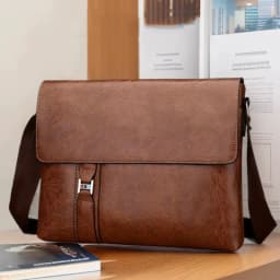 Luxury Brand Men Shoulder Bag For IPAD PU Leather Business Handbag Men Messenger Bag Side Sling Bag Fashion Man Crossbody Bag