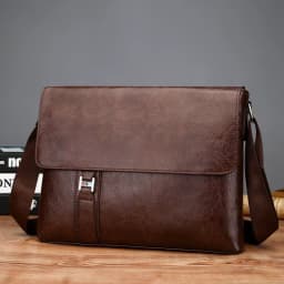Luxury Brand Men Shoulder Bag For IPAD PU Leather Business Handbag Men Messenger Bag Side Sling Bag Fashion Man Crossbody Bag