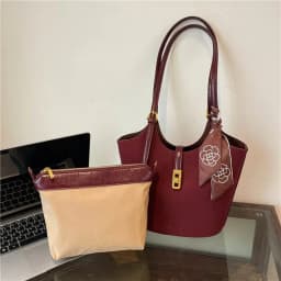 Designer Women's Genuine Leather Handbags Luxury Quality Fashion Tote Bucket Bag Lady's Small to Big Size