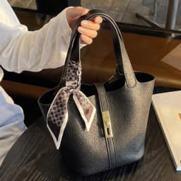 Designer Women's Genuine Leather Handbags Luxury Quality Fashion Tote Bucket Bag Lady's Small to Big Size