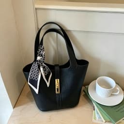 Designer Women's Genuine Leather Handbags Luxury Quality Fashion Tote Bucket Bag Lady's Small to Big Size