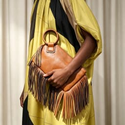 Vintage and personalized women's fringed clutch bag, fashionable street style Y2K handbag