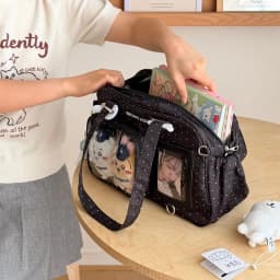 Minimalist Solid Color Ita Bag Polka Dot Wing Decor Shoulder Crossbody Bag INS Style Cute Wing Pattern Ita Bag