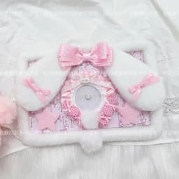 Pink Finished Ita Board Cute Plush Style Ita Bag Pin Badge Organizer Badge Organizer Board Itabag Accessories