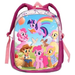 My Little Pony School Bags Kids Book Bags Prints Kindergarten Daypack Pink Cartoon Girls Schoolbags For 1-3-5Years Old