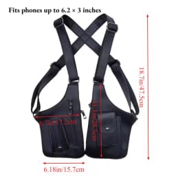 Underarm Anti-Theft Bag, Hidden Shoulder Holster, Double Storage Pouch, Phone Wallet Pocket