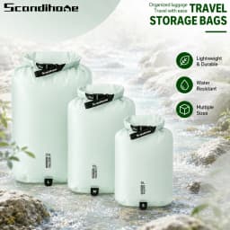Waterproof Dry Bag Ultralight Clothing Storage Bag Lightweight Roll Top Travel Packing Organizer for Luggage Swimming Outdoor