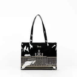 Women Waterproof PVC Cartoon Shopping Bag Portable Student Shoulder Handbag