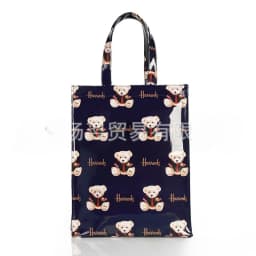 Women Waterproof PVC Cartoon Shopping Bag Portable Student Shoulder Handbag