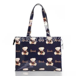 Women Waterproof PVC Cartoon Shopping Bag Portable Student Shoulder Handbag
