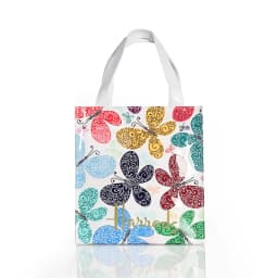 Women Waterproof PVC Cartoon Shopping Bag Portable Student Shoulder Handbag
