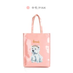 Women Waterproof PVC Cartoon Shopping Bag Portable Student Shoulder Handbag