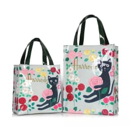 Women Waterproof PVC Cartoon Shopping Bag Portable Student Shoulder Handbag