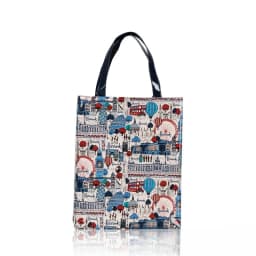 Women Waterproof PVC Cartoon Shopping Bag Portable Student Shoulder Handbag