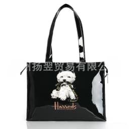 Women Waterproof PVC Cartoon Shopping Bag Portable Student Shoulder Handbag