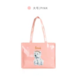 Women Waterproof PVC Cartoon Shopping Bag Portable Student Shoulder Handbag