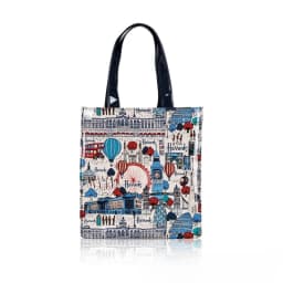 Women Waterproof PVC Cartoon Shopping Bag Portable Student Shoulder Handbag
