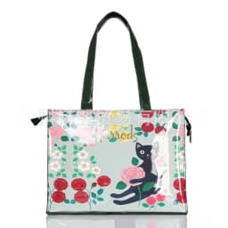 Women Waterproof PVC Cartoon Shopping Bag Portable Student Shoulder Handbag