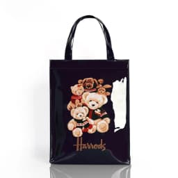 Women Waterproof PVC Cartoon Shopping Bag Portable Student Shoulder Handbag