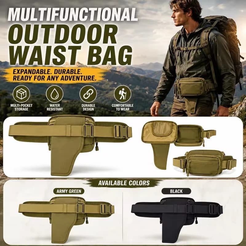 NEW Outdoor Tactical Bag Assault Combat Waistpack Camouflage Tactical Molle Waist Pack