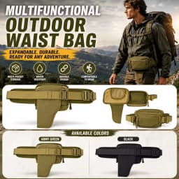 NEW Outdoor Tactical Bag Assault Combat Waistpack Camouflage Tactical Molle Waist Pack