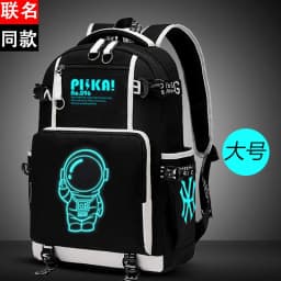 Waterproof Luminous Backpack, Casual Lightweight Backpack, Personalized Pattern, Fashionable Youth Backpack