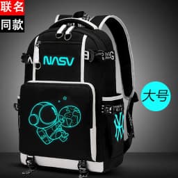 Waterproof Luminous Backpack, Casual Lightweight Backpack, Personalized Pattern, Fashionable Youth Backpack